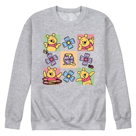 Winnie the Pooh - Grid - Men's Crew Fleece Sweatshirt
