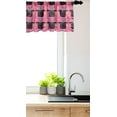 thumbnail image 2 of Ambesonne Magician Valance Pack of 2, Bunny Ears in Hats, 42"X12", Pink and Multicolor, 2 of 3
