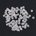 thumbnail image 4 of EASTIN 100pcs Rhinestone Rondelle Spacer Bead Plated 8mm Beads Findings for Jewelery Making DIY Art Craft (Silver), 4 of 6