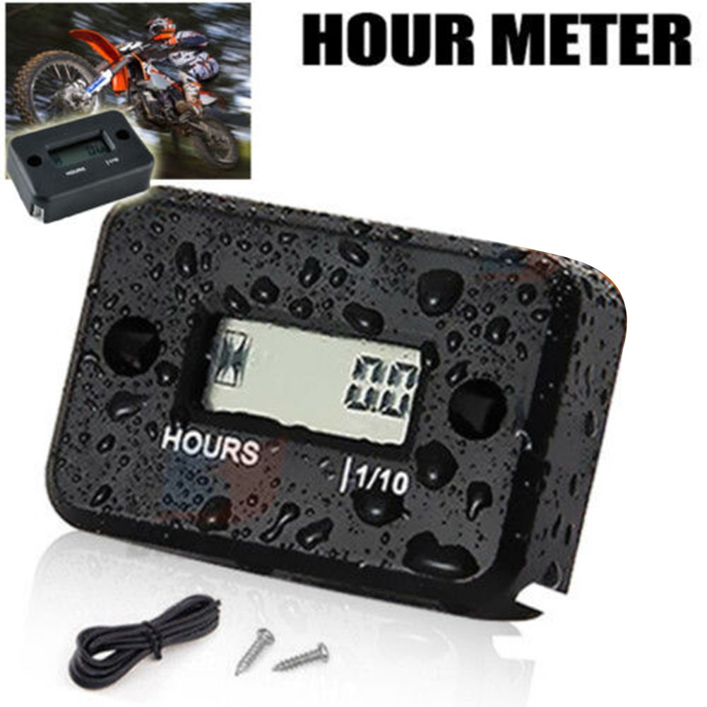 FALYEE Waterproof Digital Hour Meter Sport Motorcycle ATV Snowmobile
