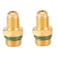 thumbnail image 3 of R134A Connector, Safe Design Manifold Gas Connectors 47x30mm Brass+Metal  For Car, 3 of 8