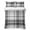 Black, Charcoal, Slate, White, variant on 3 Pieces Queen Quilt Set,Minimalist Black White Grey Plaid Soft Bedding Sets with 1 Quilt & 2 Pillow Shams,Neutral Tartan Checkered Summer Bedspread Lightweight Coverlet Comforter for All Season