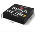 thumbnail image 2 of Zomyto 5"x5" Funny Teacher Wooden Box Sign Plaque a Teacher Changes the World One Child at a Time Wood Box Sign, 2 of 6