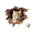 thumbnail image 3 of Cute Cat Wall Stickers Creative Funny Cat PVC Decals Sticker, 3 of 6