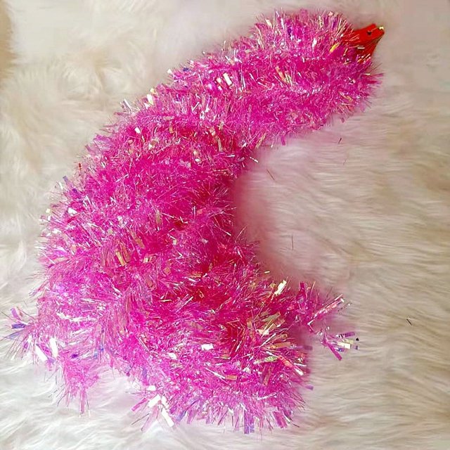 Fabricantes al por mayor Cadena barata Tinsel Garland Decoración del árbol de Navidad decoraciones de la boda Tinsel