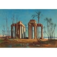 thumbnail image 2 of Johann Jakob Frey 14x11 Gold Ornate Wood Frame and Double Matted Museum Art Print Titled - A View of Anteopolis, 2 of 4