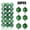 Green, variant on Clearance 36-Piece 3CM Christmas Tree Bauble Set,Bright Plastic Ornaments for Festive Home Decor,Nightmare before Christmas Decor