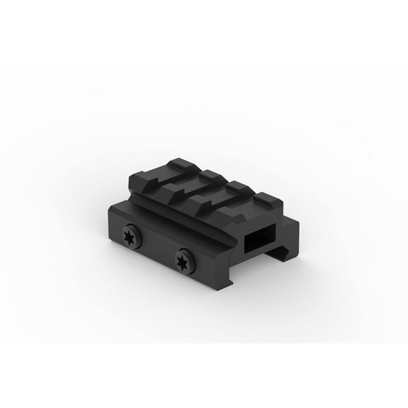 Monstrum Lockdown V3 Picatinny Riser Mount with Recoil Stop Base | 1.5 inch Length | Low Profile