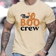 thumbnail image 1 of BOO CREW Camiseta De Moda Para Hombre Con Estampado De Letras Para Fiesta De Halloween, 1 of 4