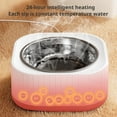 thumbnail image 3 of Outdoor Heated Water Bowl for Cats Dogs Rabbits, Thermostatic Control Pet Heated Bowl for Winter, Automatic Warming Dish, 20W Energy-Saving Winter Outdoor Water Fountain for Outside Use, 3 of 9