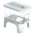 thumbnail image 1 of Dispensador de bebidas del refrigerador Dispensador de bebidas de agua con soporte y tapa hervidor de agua fría con grifo para la fiesta de té helado L sin filtro, 1 of 8