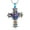 Rainbow, variant on Cross Urn Necklace for Ashes Rose Flower Cremation Pendant Custom Keepsake Jewelry Memorial Gifts for Women Men
