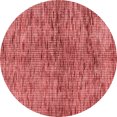 thumbnail image 1 of Ahgly Company Machine Washable Indoor Round Abstract Red Modern Area Rugs, 4' Round, 1 of 4