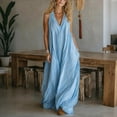 thumbnail image 2 of LIaqionyy Womens Long Dresses Casual Sleeveless Loose Flowy Summer Beach Vacation Maxi Dress Sundresses, 2 of 7