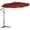 Burgundy, variant on Costway 10' Hanging Umbrella Patio Sun Shade Offset Garden Market W/ T Cross Base Tan