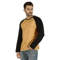 thumbnail image 3 of Inkmeso Men's Regular Fit Round Neck Shirt Solid Raglan Long Sleeve T-Shirts, 3 of 7