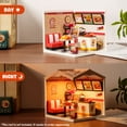 thumbnail image 4 of ROBOTIME DIY Miniature Dollhouse Super Creator-Yum Yum Burgers Plastic Building Set Toys Playset Gifts for Teens Adults, 4 of 9