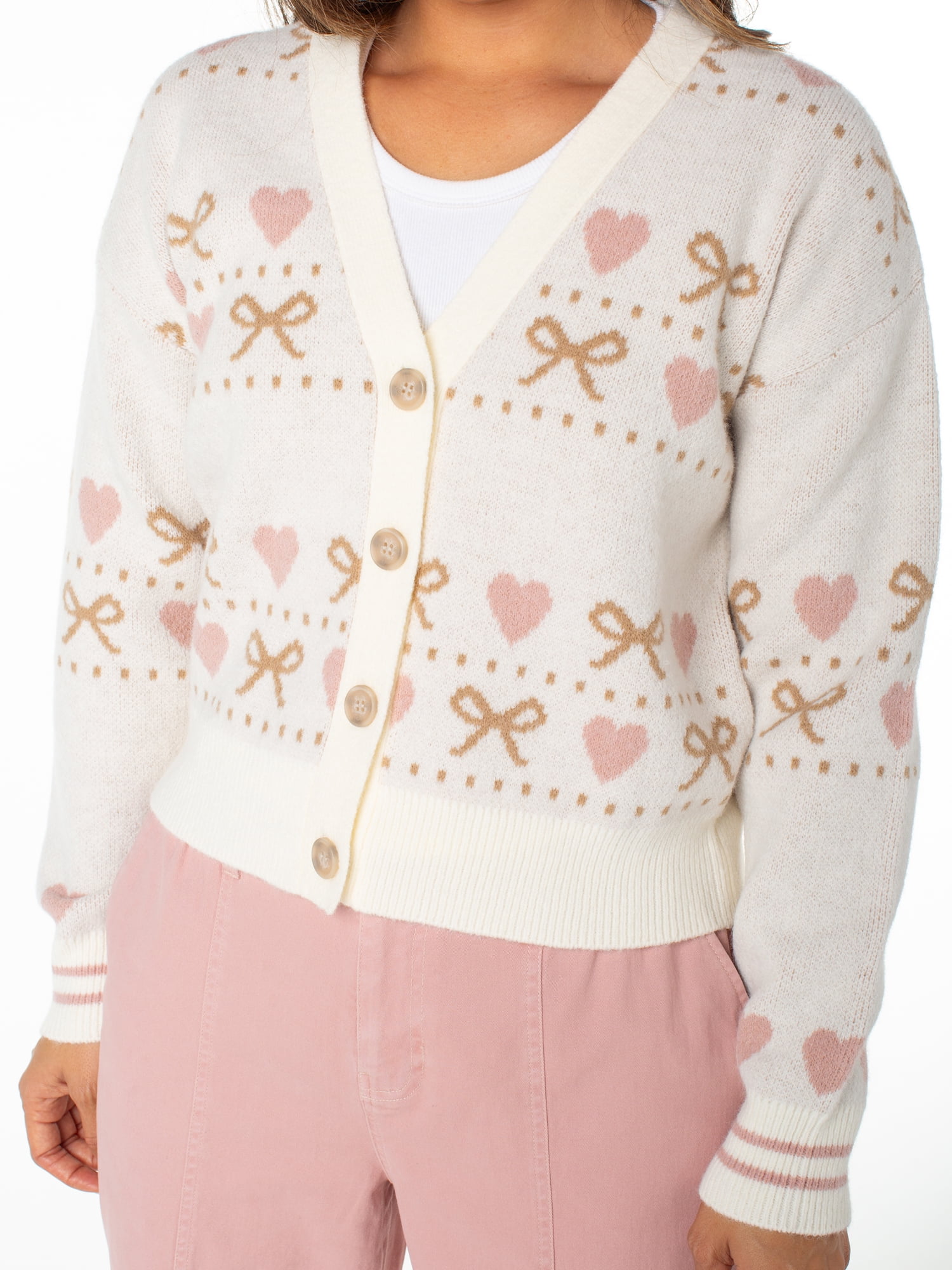Celebrity Pink Cardigan Sweater, Women's and Women's Plus