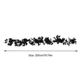 thumbnail image 7 of YiFudd Black Halloween Rattan Garland, 78.7in Soft Vine with Black Roses for Gothic Porch Mantel Party Decor, 7 of 7