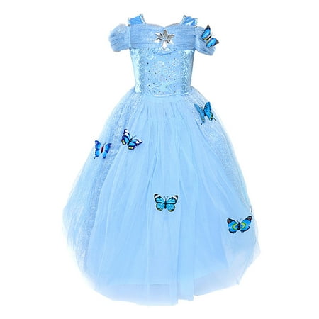 Cinderella Dress Princess Costume Simulation Butterfly Dress