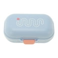 thumbnail image 3 of Unique Bargains 1 Pc Soap Dish Portable Soap Holder for Bathroom Blue, 3 of 6