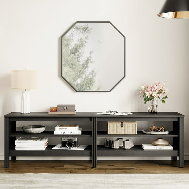 TV Stand for 75 Inch TV Entertainment Center Wood Media Table with 4
