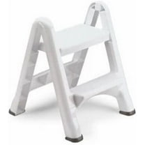 Rubbermaid EZ Skid Resistant 2 Step Stool, White
