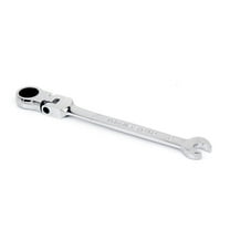 GETAJGHSD Combination Wrenches Flexible Head Ratchet Combination Wrench Spanner Silver 1Pack