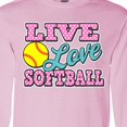thumbnail image 4 of Inktastic Live Love and Softball Long Sleeve T-Shirt, 4 of 5