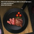 thumbnail image 3 of Nonstick Frying Pan Skillet, Carbon Steel Egg Frying Pan Nonstick Frying Pan Set with Comfortable Grip, Smokeless Design Cooking Pan for Steak Egg Fish Vegetable, Outdoor Cooking, 3 of 7