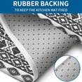 thumbnail image 4 of Black Geometric Diamond Striped Pattern Bathroom Rugs Sets 3 Piece,Toilet Cover Set,Absorbent Non Slip Bathroom Mats Sets with U-Shaped Contour Rug Toilet Rug Set, 4 of 5