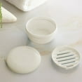 thumbnail image 6 of chaungfeng Portable Round Soap Box, Plastic Drainage Soap Case with Sealed Lid for Travel, Bathroom, Sink (1.85"x4.09"), 6 of 6