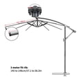 thumbnail image 3 of Waterproof Double Layer Polyester Patio Umbrella Canopy for 8 Ribs, Sunproof, Replacement Top with Easy Installation, 3 of 7
