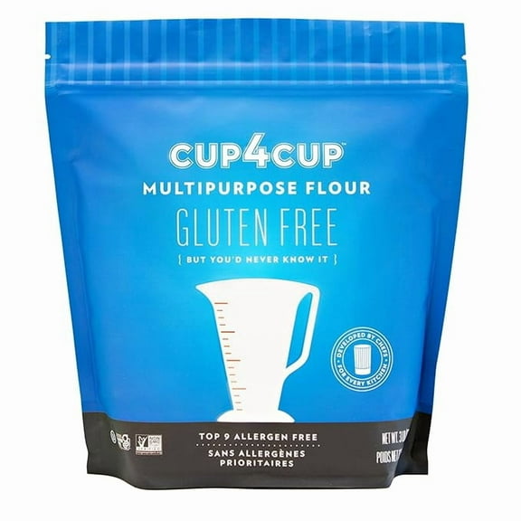 Cup4Cup Multipurpose Flour, 3 OLF24 Pounds, Certified Gluten Free, Dairy Free Flour, 1:1 All Purpose Flour Substitution, Non-GMO, Kosher, Made in the USA
