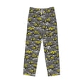 thumbnail image 4 of Goofa Modern Yellow Excavator Printed Soft Pajama Pants for Men, Wide Leg Comfy Casual Lounge Yoga Pants-X-Large, 4 of 9