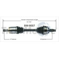thumbnail image 1 of TrakMotive BM-8007 CV Axle Shaft Premium OEM Replacement, 1 of 4
