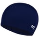thumbnail image 1 of Gorro de natación TYR para adultos, fibra de licra, azul marino, UPF 50+ para más de 16 años, 1 of 1