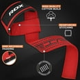 thumbnail image 5 of RDX Anti Slip Men and Women Cotton Red Weight Lifting Straps, 5 of 9