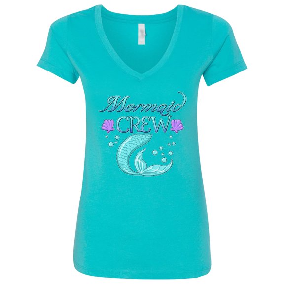 Inktastic Mermaid Crew Women's V-Neck T-Shirt