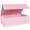 Pink, variant on Gift Box with Magnetic Lids, Large Bridesmaid Groomsman Proposal Boxes, Collapsible Rectangle Storage Box