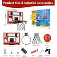 thumbnail image 7 of Indoor Basketball Hoop for Kids | Over The Door  Basketball Set with LED Lights & Remote Control | Best Gift for Boys & Girls Aged 3-12, 7 of 7
