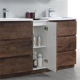 thumbnail image 6 of Fresca Lazzaro 60" Modern Wood Bathroom Cabinet with Integrated Sinks in Brown, 6 of 8