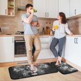 thumbnail image 6 of Dreamtimes Black White Lion Kitchen Mats 2 Pcs Anti Fatigue Cushioned Kitchen Rugs Water Absorbant Non Slip Comfort Standing Floor Mats for Kitchen Bedroom Liveing Room Bathroom, 6 of 7
