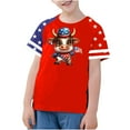 thumbnail image 2 of GERsome Unisex Kids 4th of July T-Shirts, Boys Girls American Flag Short Sleeve Crewneck Tshirt Funny Patriotic Graphic Tee USA Flag Stars Stripes Tops, 9-10Years, 2 of 4