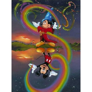 Mickey Mouse Playing Hockey - 5D Diamond Painting