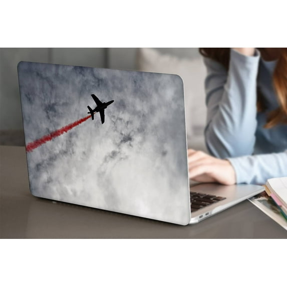 Hard Protective Shell Case Cover for MacBook Air 13.6" with Retina Display Type C Cable Tie Model: A2681 m2 (Sky Series 0524)