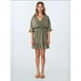 thumbnail image 5 of Textured V-Neck Mini Dress, 5 of 7