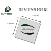 BuyPlastic Clear Polycarbonate Plastic Sheet, 1/8 x 12 x 12