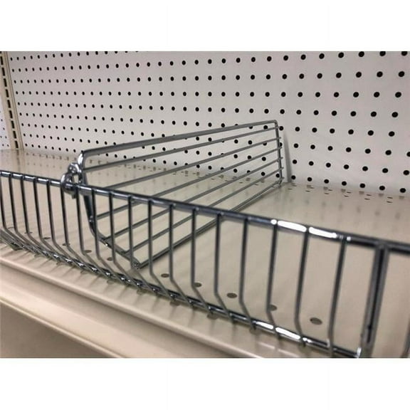 Trion 9007297 Steel Wire Binning Shelving Unit - Silver, 0.5 x 3 x 22 in.