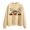 Beige, variant on Fiaer Christmas Sweatshirts for Women Cute Graphic Loose Fit Xmas Pullover Crew Neck Long Sleeve Casual Trendy Tops White XL